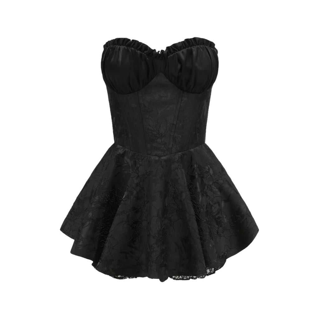 Airina lace-embroidered flared mini dress (Final Sale)