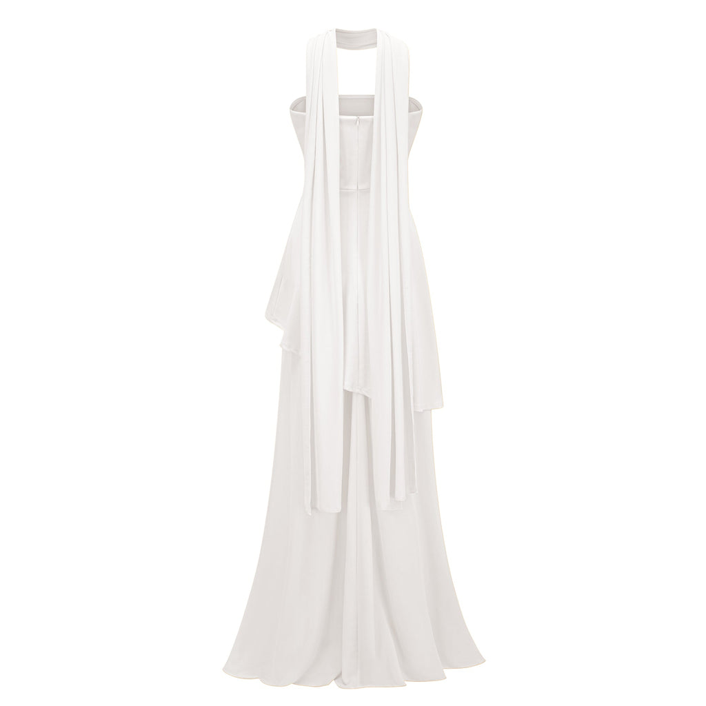 Solène Off-Shoulder Ruched Maxi Gown (Final Sale-US Only)