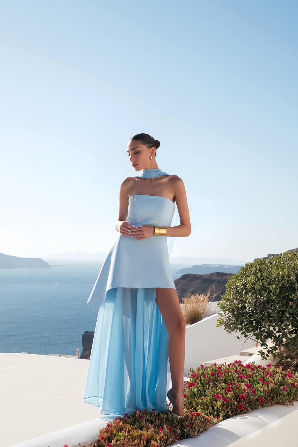 Solène Off-Shoulder Ruched Maxi Gown (Final Sale-US Only)