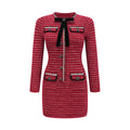 Faustine bow-detailed knit mini dress (Final Sale-US Only)