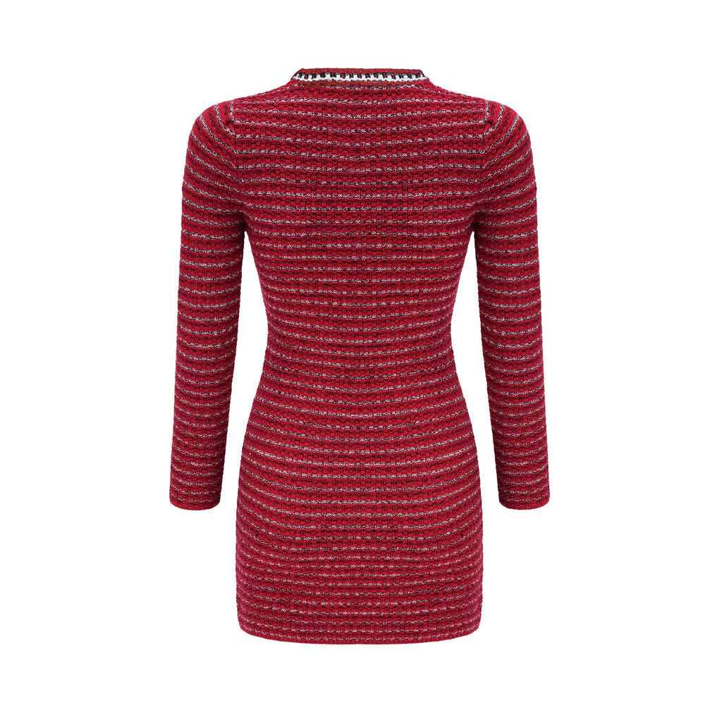 Faustine bow-detailed knit mini dress (Final Sale-US Only)