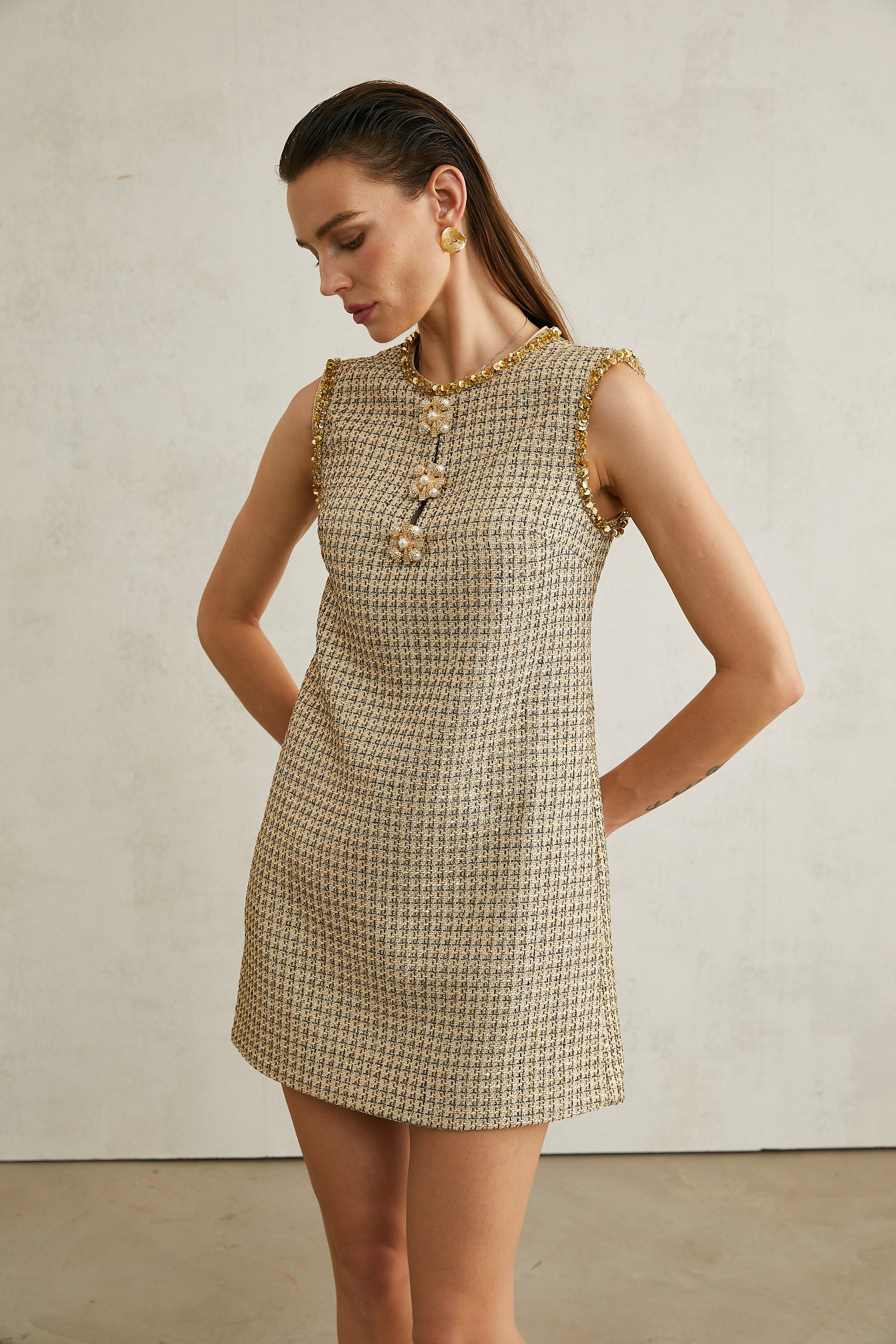 Éléonore tweed sleeveless mini dress (Final Sale-US Only)