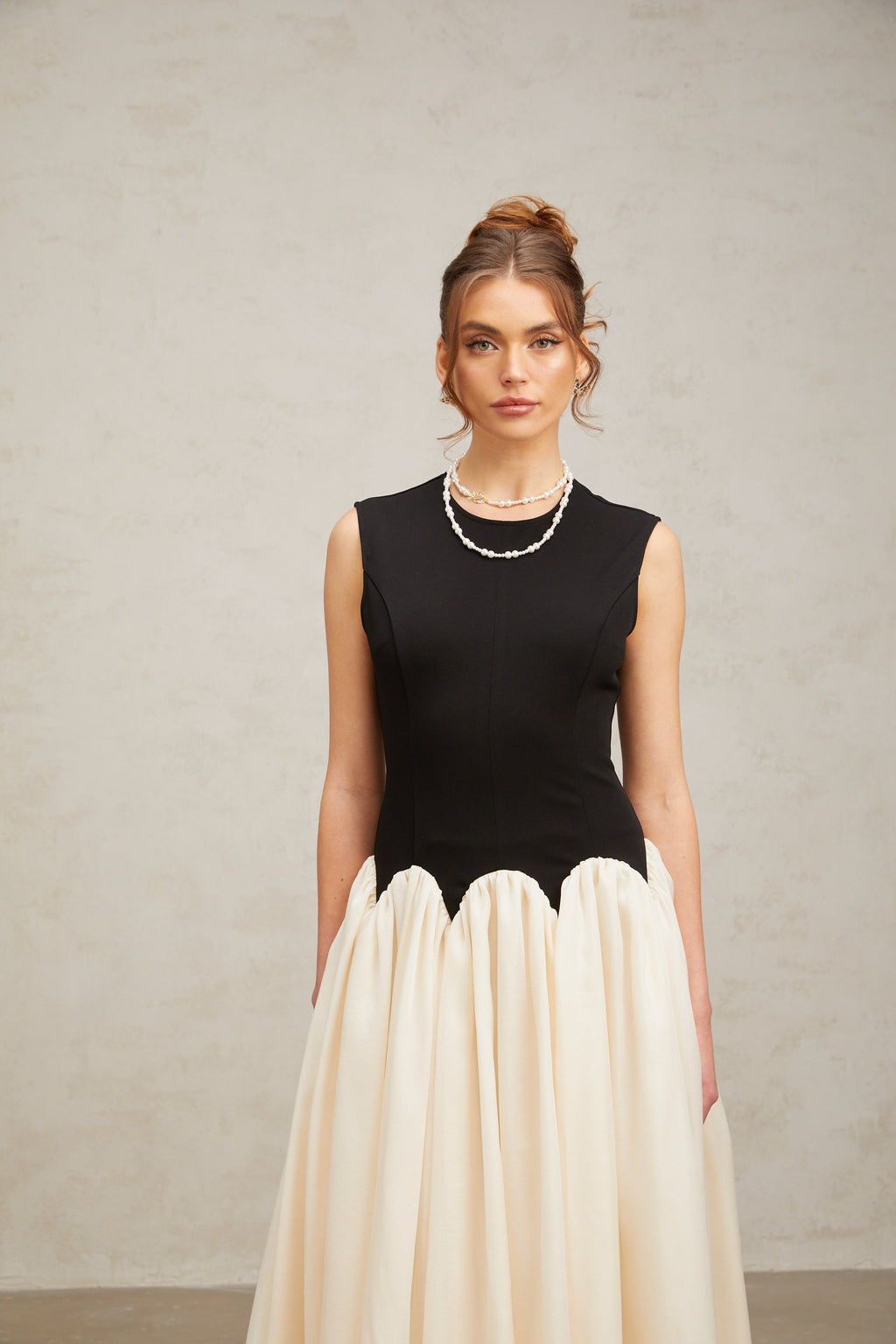 Josette color-blocked puff maxi dress (Final Sale-US Only)