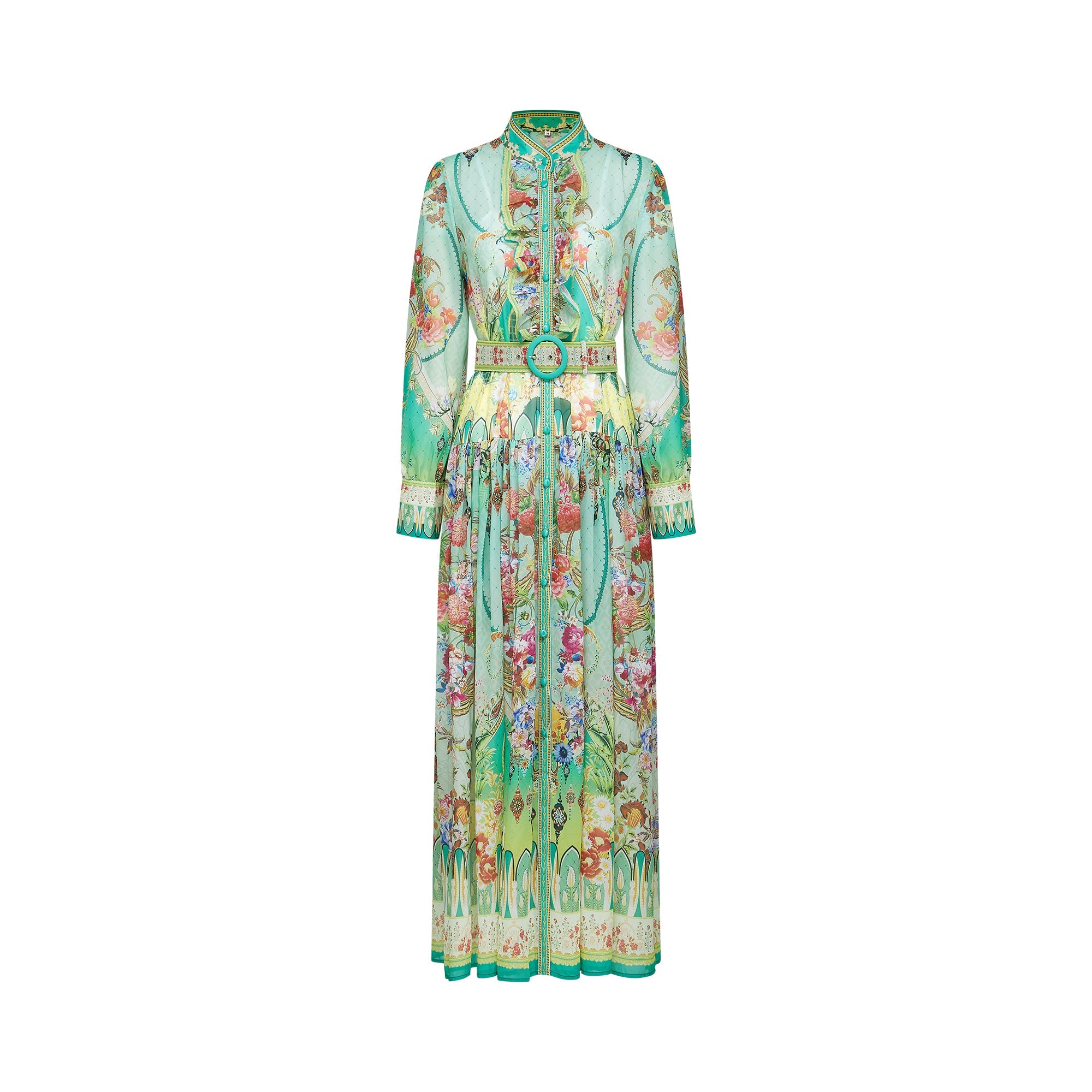 Vestido midi de Final Sale con estampado floral y dobladillo con vuelo, diseñado por Juliette para un estilo elegante y femenino.