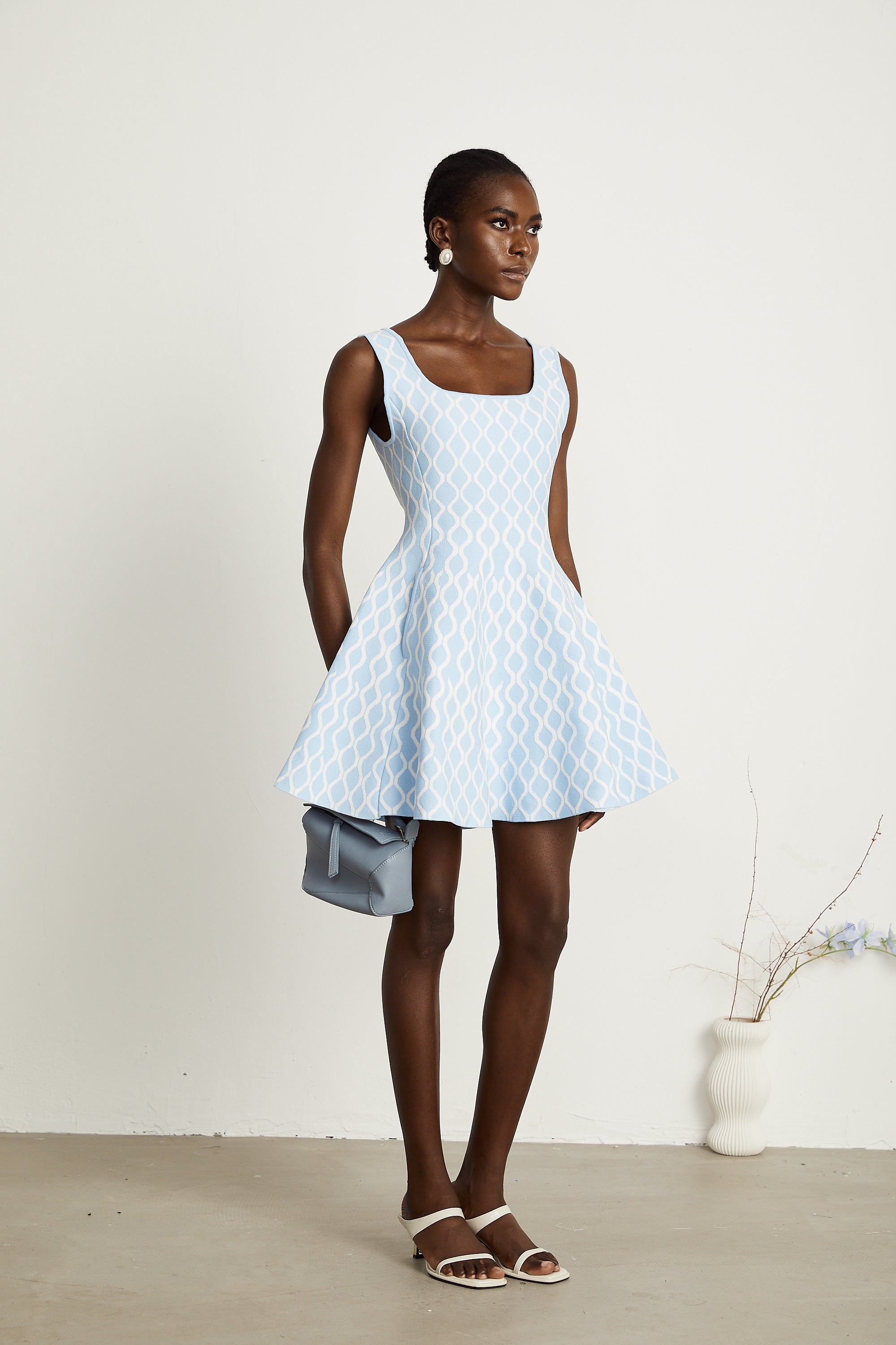 Hélène patterned-jacquard sleeveless mini dress (Final Sale-US Only)