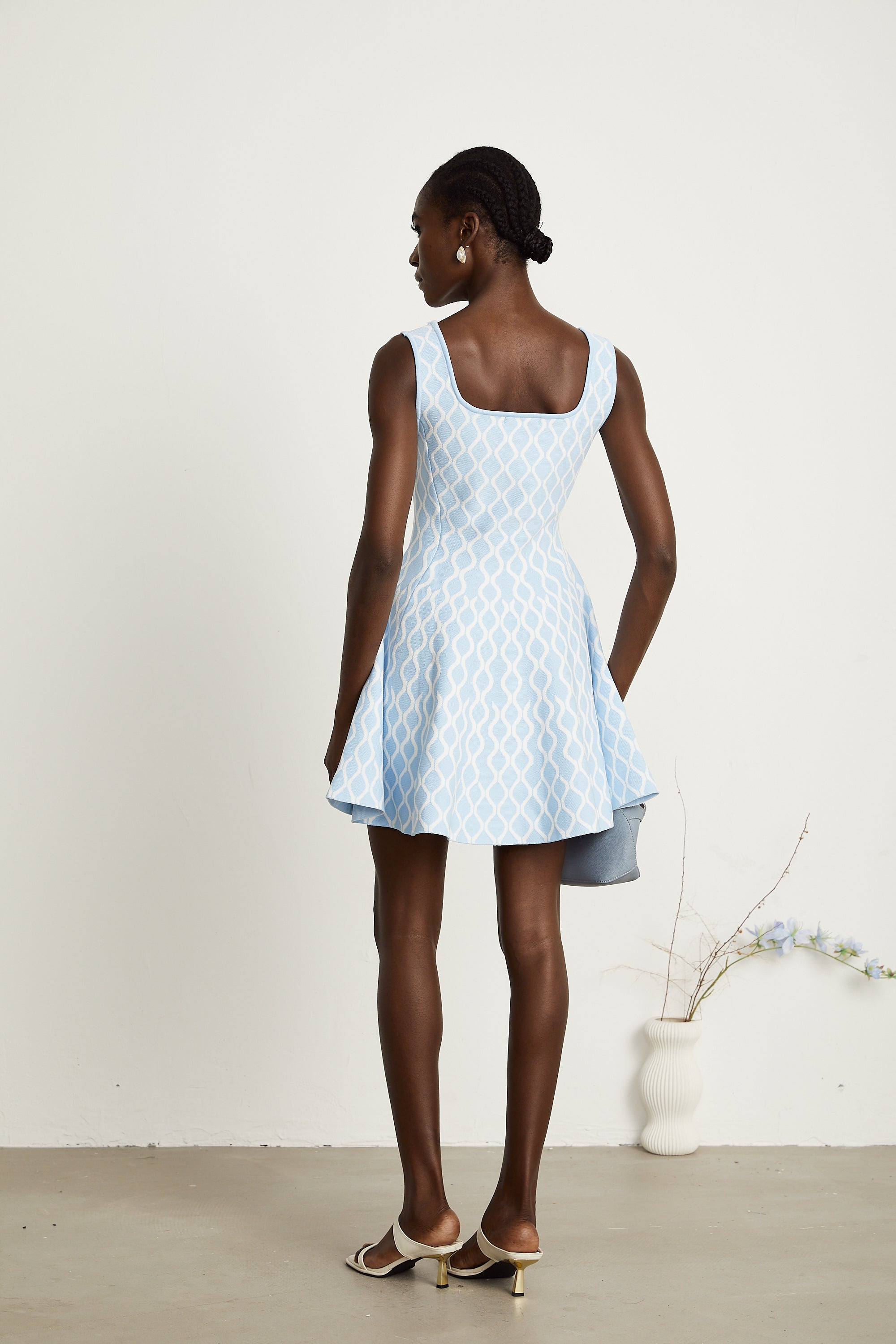 Hélène patterned-jacquard sleeveless mini dress (Final Sale-US Only)