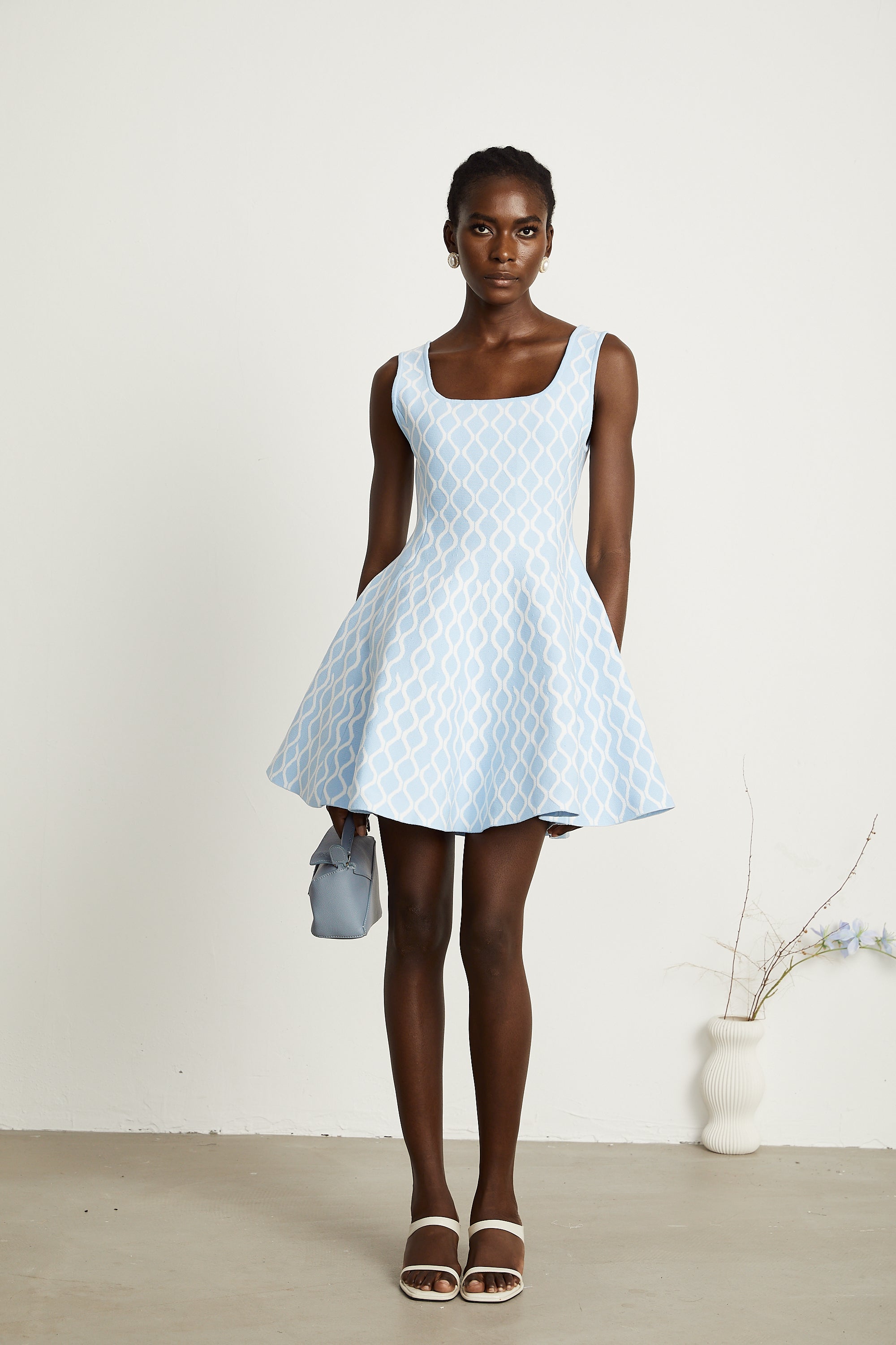 Hélène patterned-jacquard sleeveless mini dress (Final Sale-US Only)
