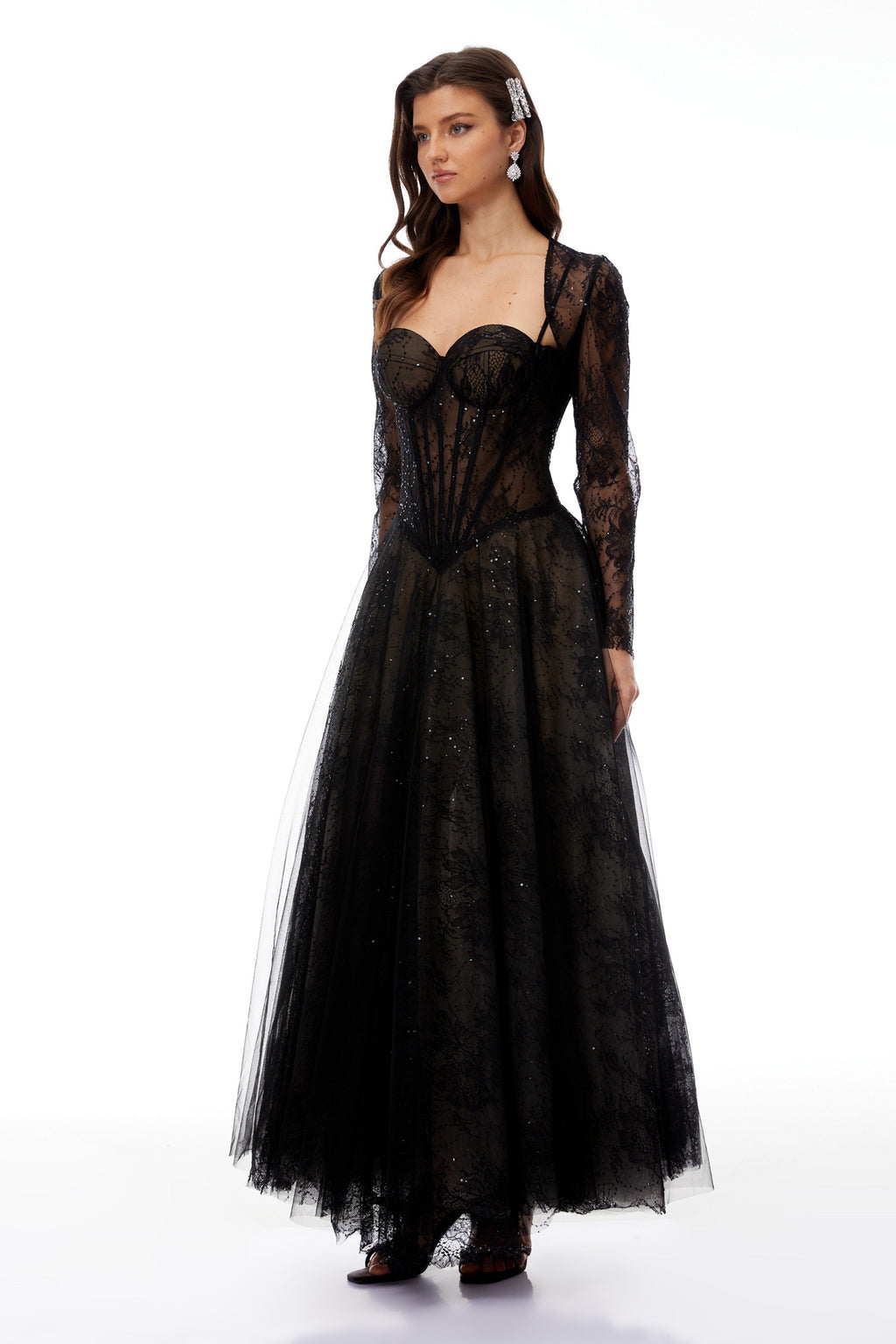 Celina Lace Corset Maxi Gown