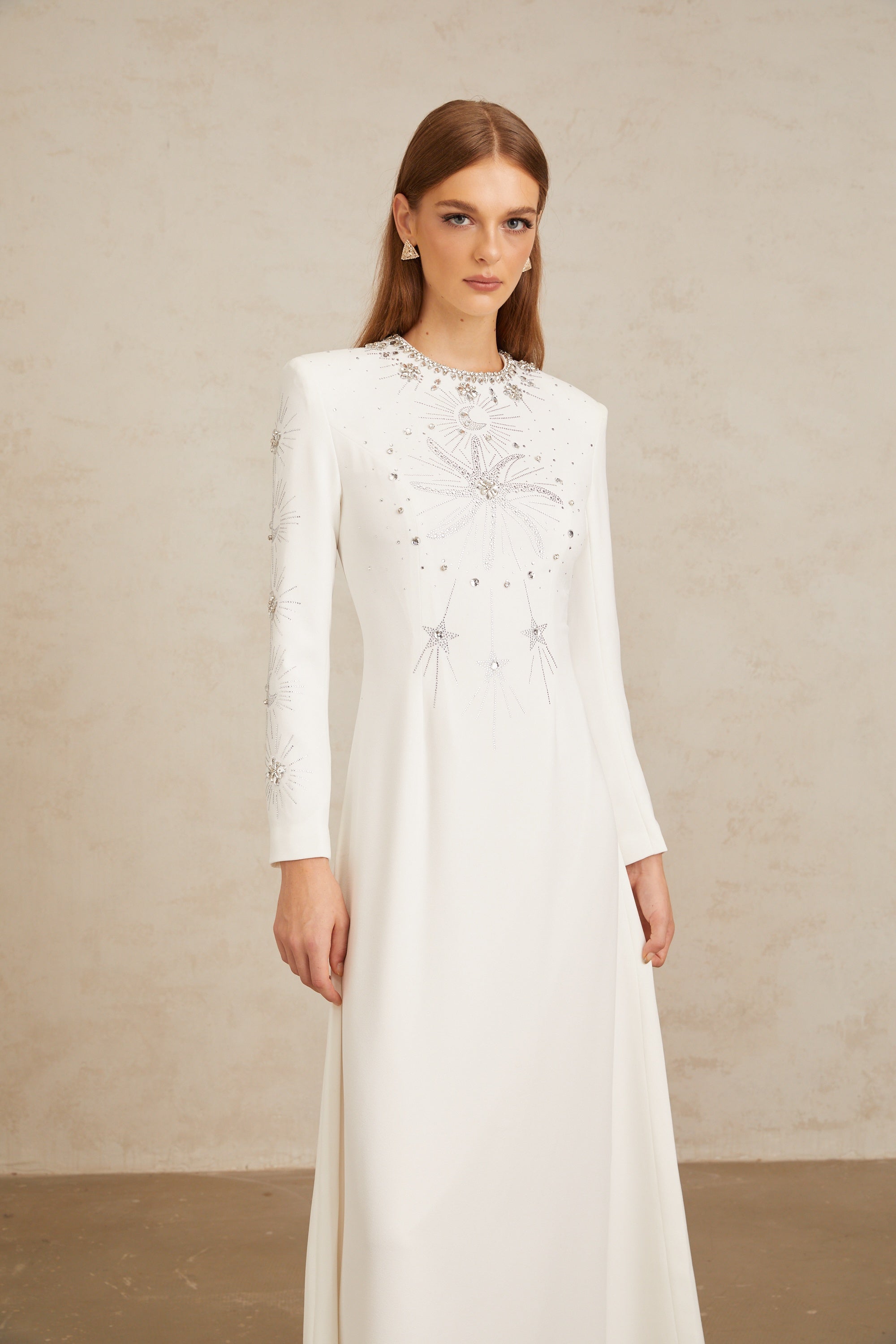 Aloïse White Embellished Maxi Gown (Final Sale-US Only)