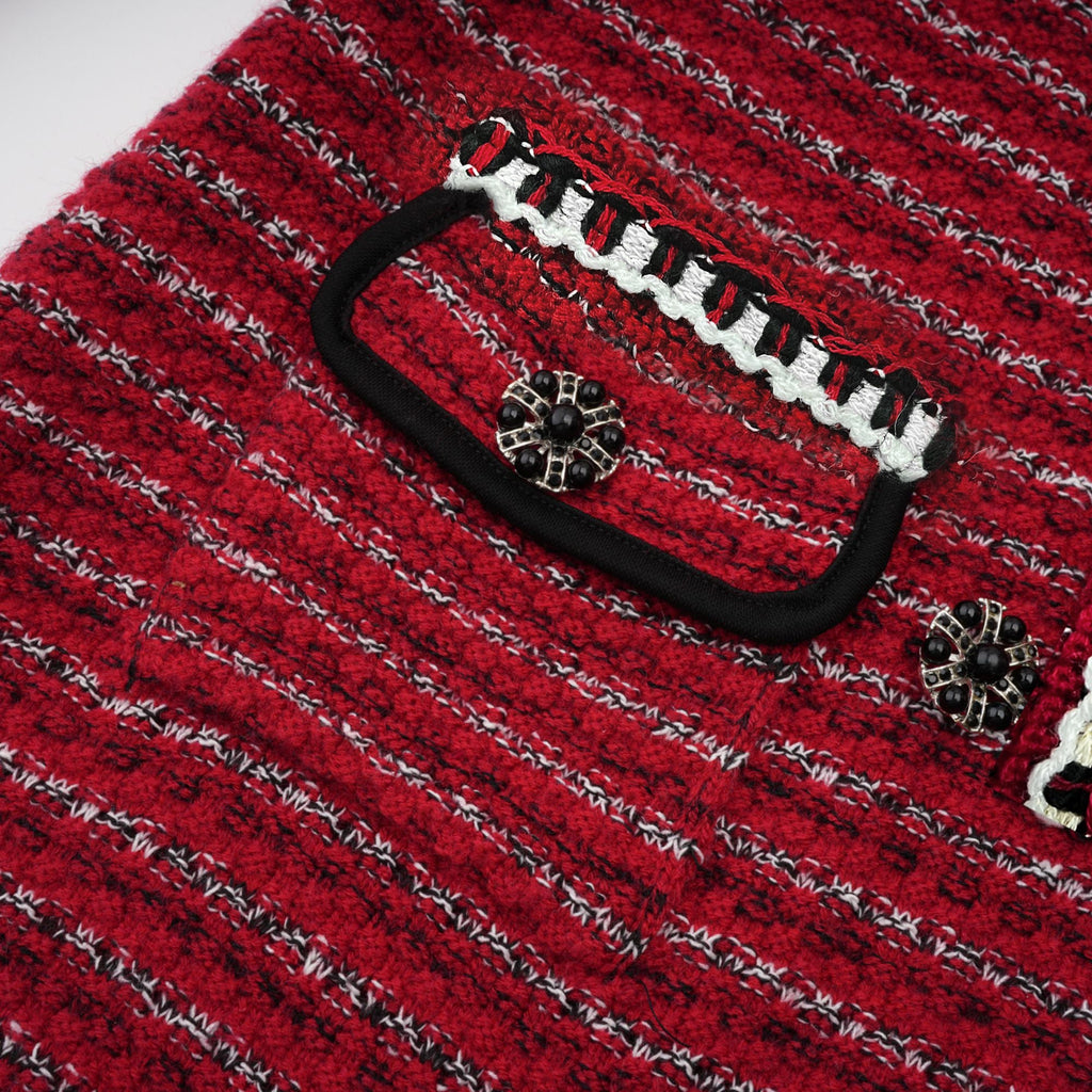 Faustine bow-detailed knit mini dress (Final Sale-US Only)
