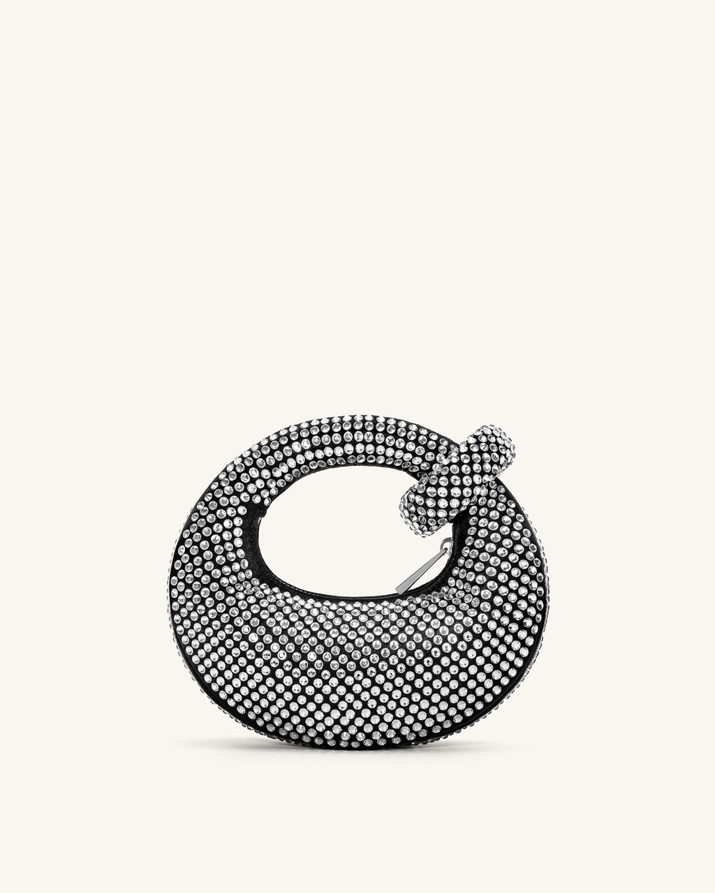 Abacus Borsa a Mano Mini Cristalli Artificiali - Nero - Angela Puerto