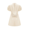Anna White Petal Sleeve Cut Out Bow Mini Dress (Final Sale-US Only)