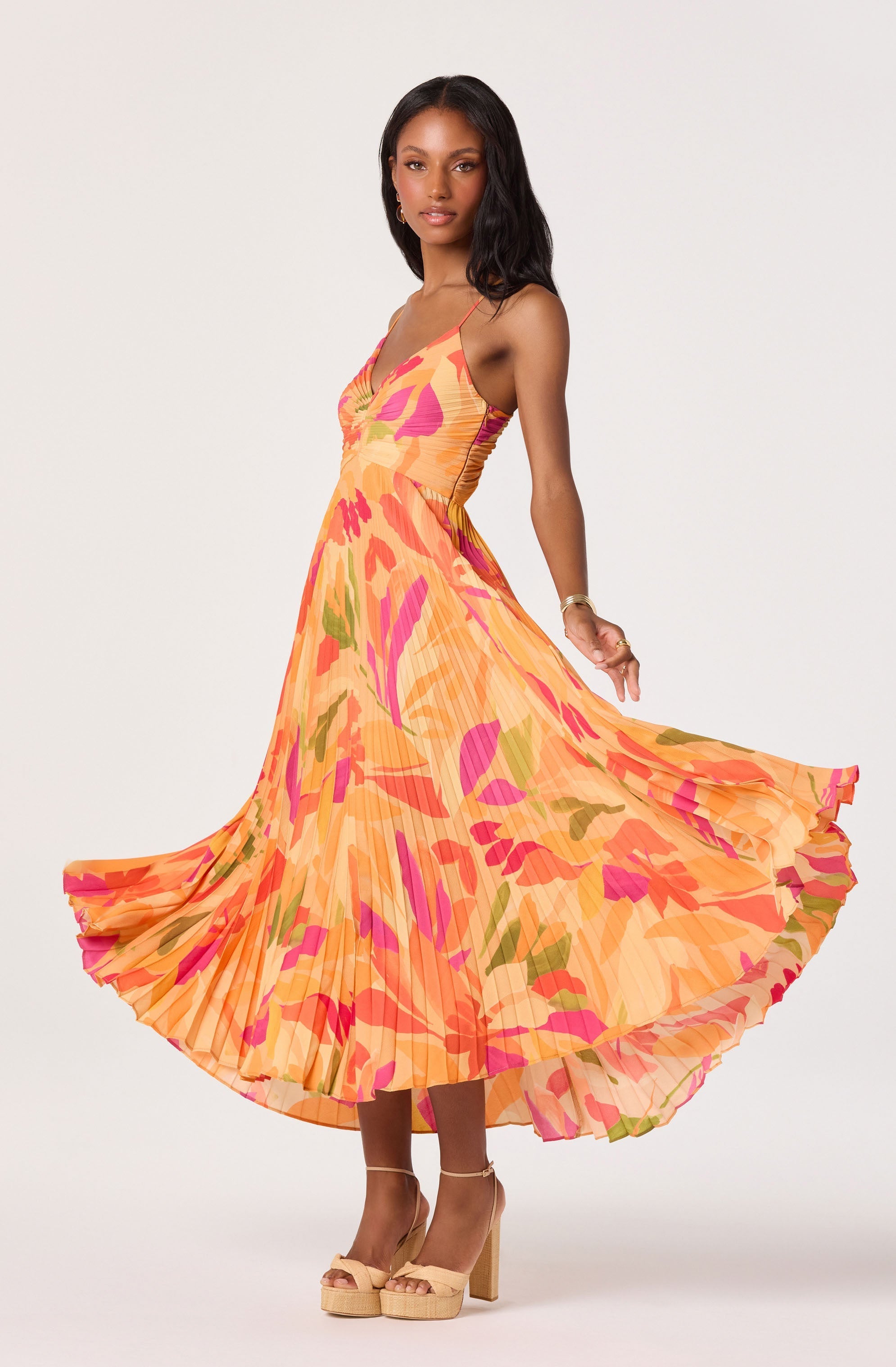 ATISSE BLYTHE — Floral Midi Dress