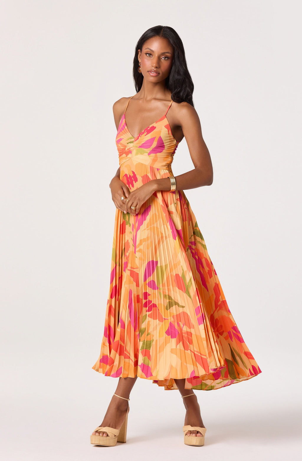 ATISSE BLYTHE — Floral Midi Dress