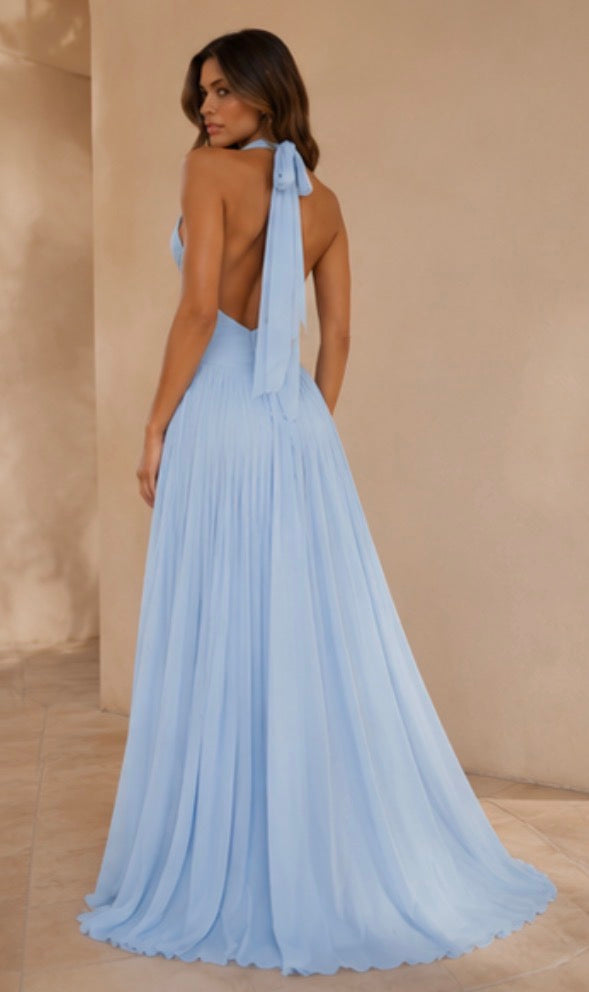 ATISSE TÉRÉBENTHINE — Satin Maxi Dress