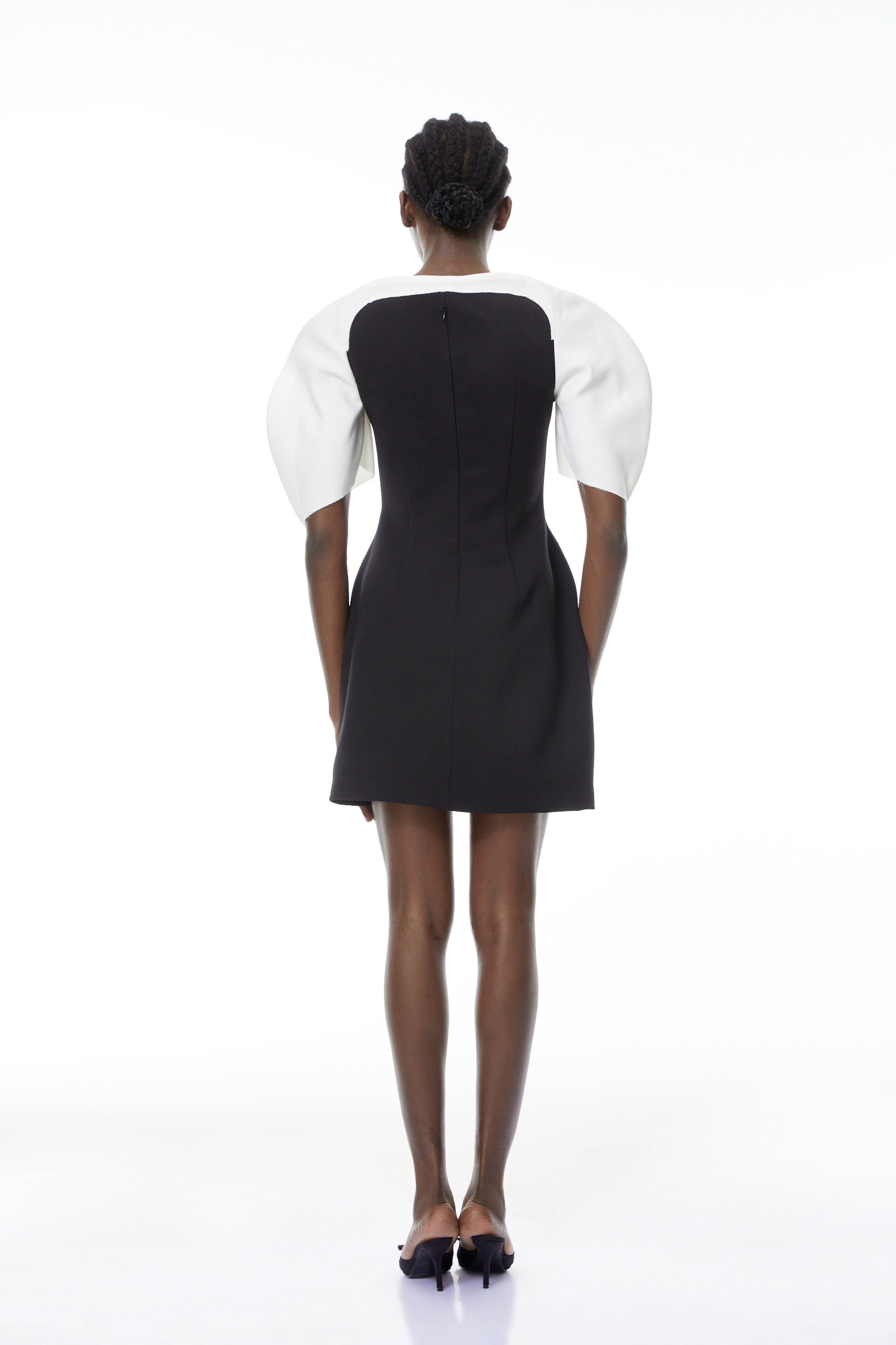 Catalina Black Color Blocked Mini Dress