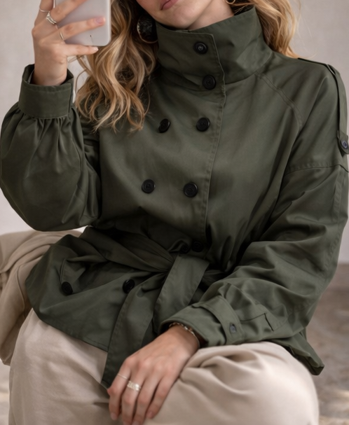 Chaqueta Trench Corta - Angela Puerto