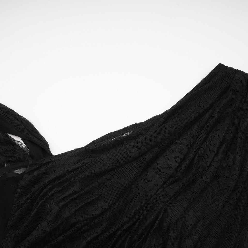 Jeanne black one-shoulder cut-out maxi dress (Final Sale-US Only)
