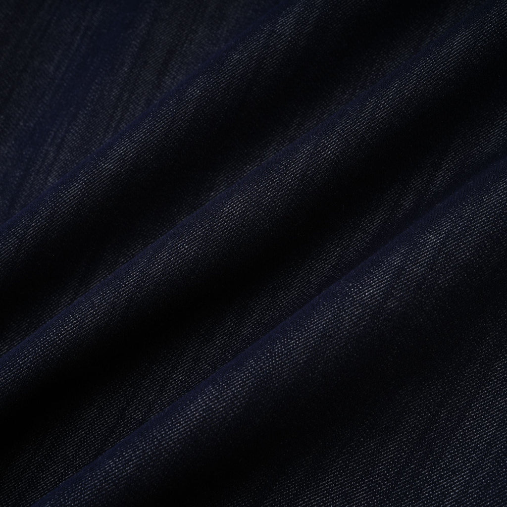 Sandrine blue denim semi-sheer bodysuit (Final Sale)