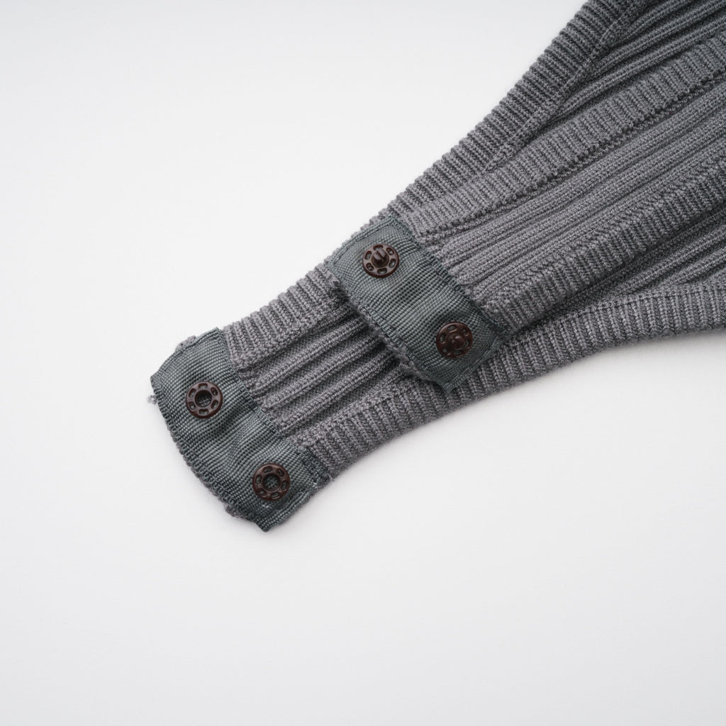 Claire Grey Ribbed Knit Bodysuit & Trousers Set