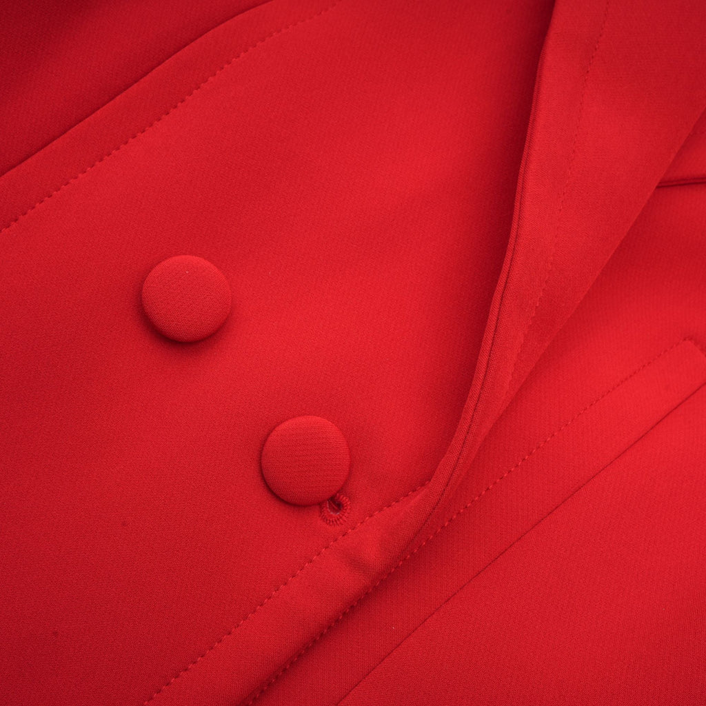 Coline red hourglass double-breasted blazer(Final Sale-US Only)