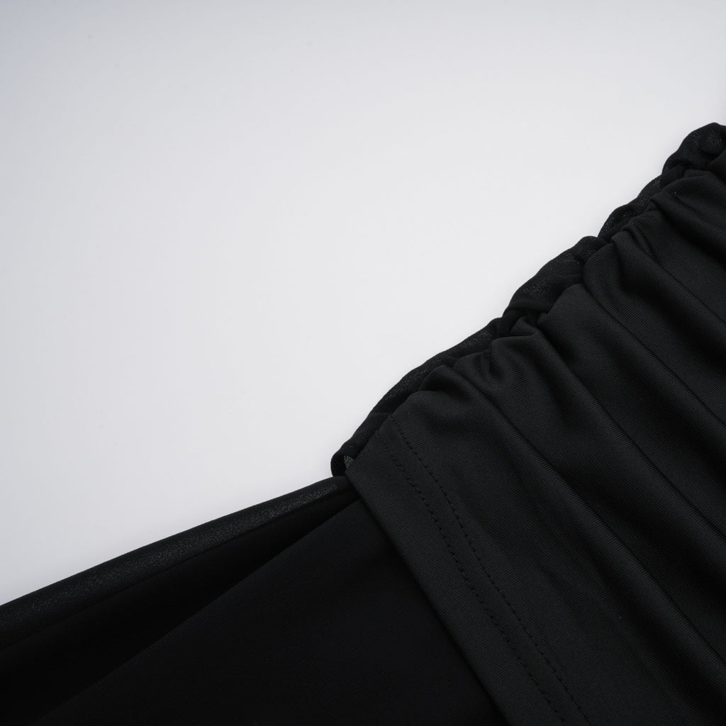 Tiziana Black One Shoulder Cut Out Maxi Dress