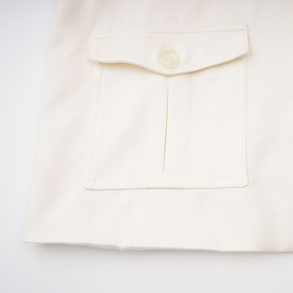 Ambre Cream White Belted Trench Coat