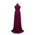 Kerstin Purple Ruched Maxi Dress (Final Sale-US Only)