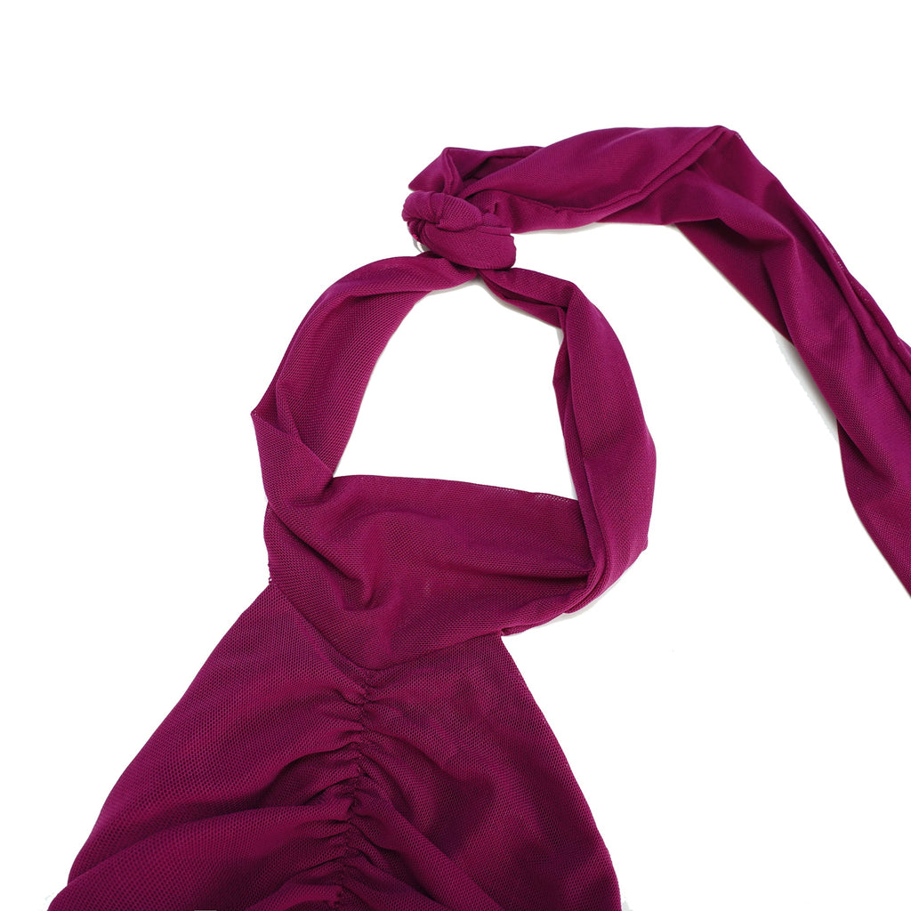 Kerstin Purple Ruched Maxi Dress (Final Sale-US Only)