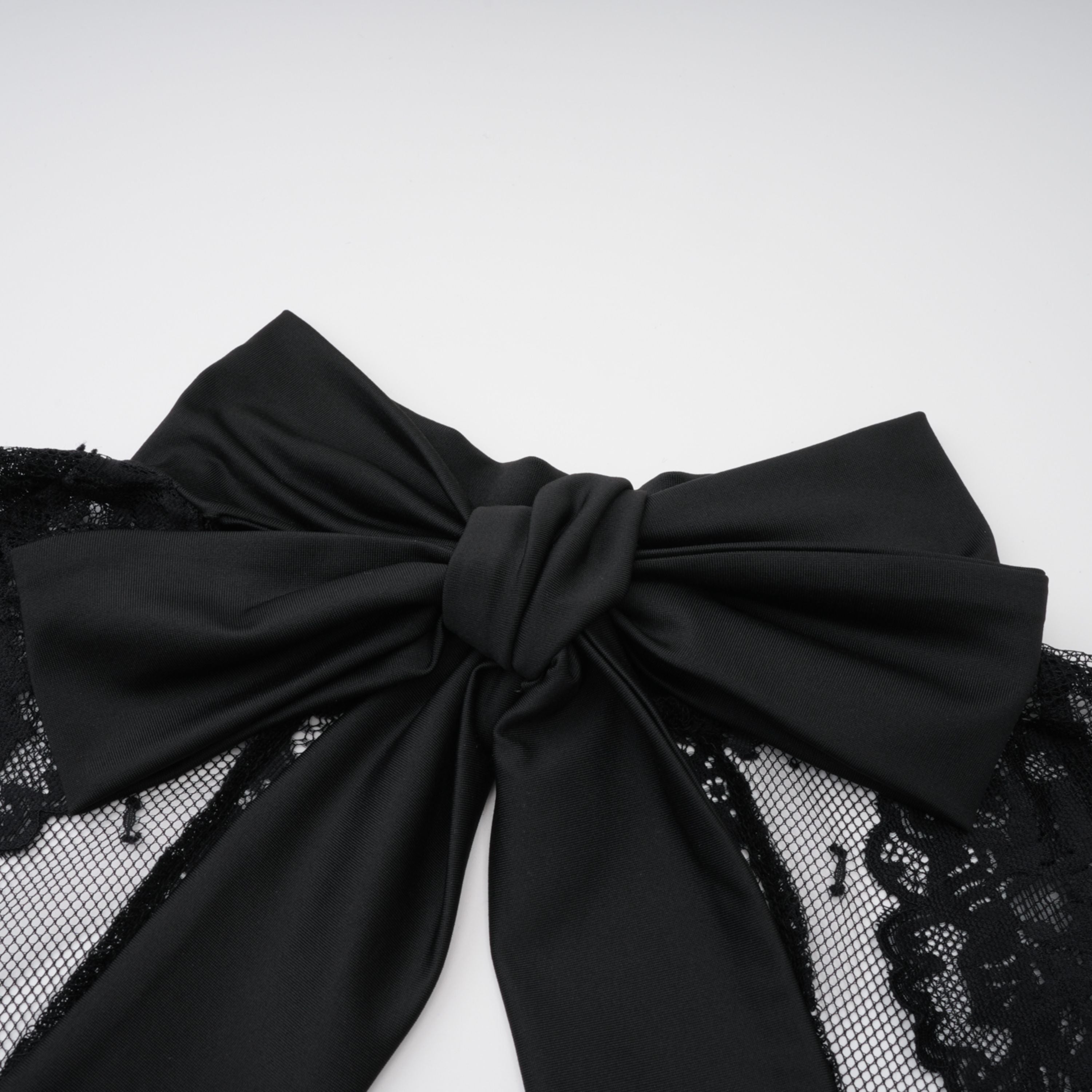 Quitterie Black Lace Panel Maxi Dress