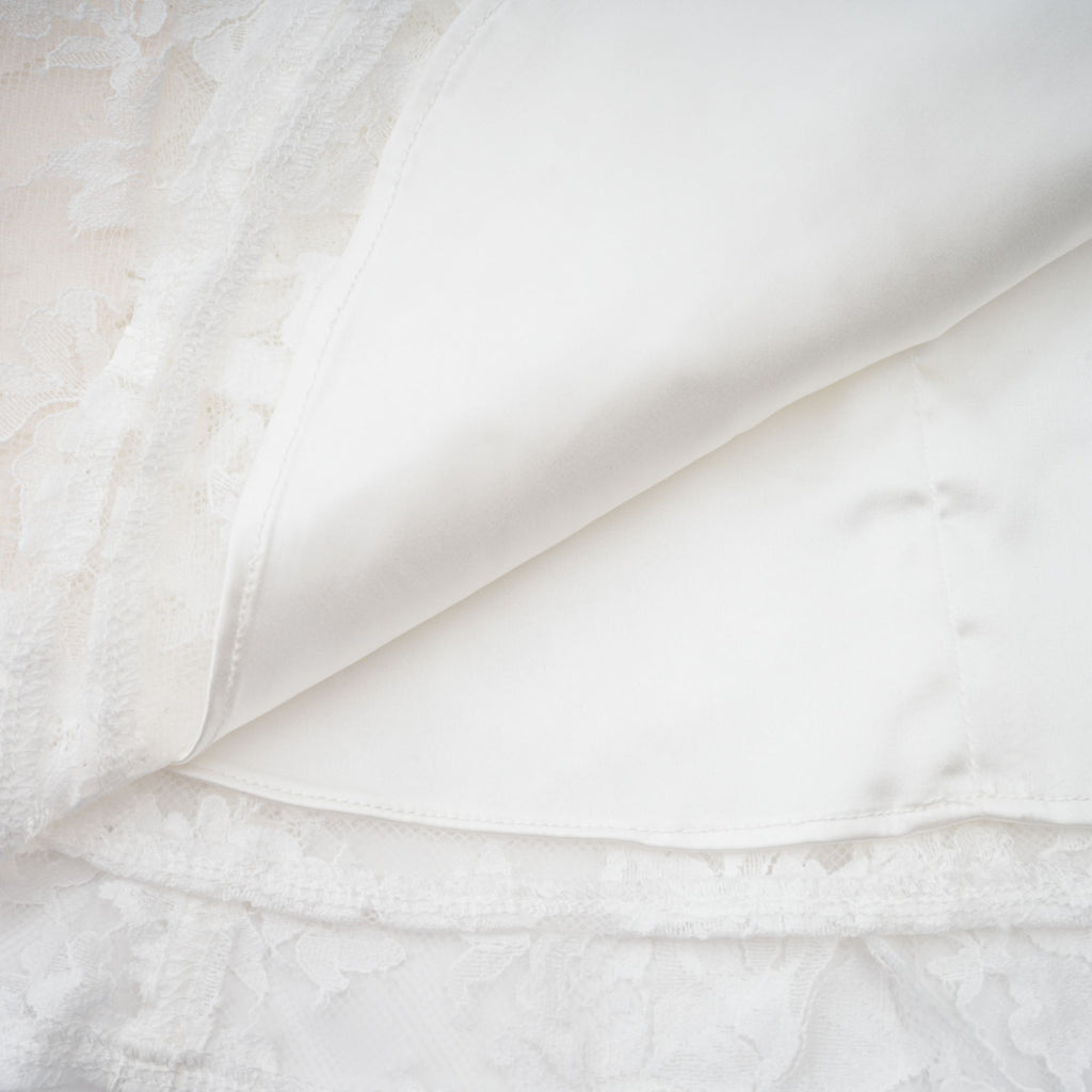 Vivienne white floral-lace corset mini dress  (Final Sale-US Only)