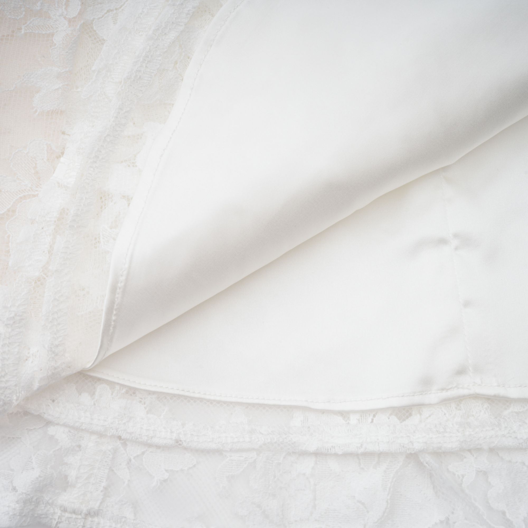 Vivienne white floral-lace corset mini dress  (Final Sale-US Only)