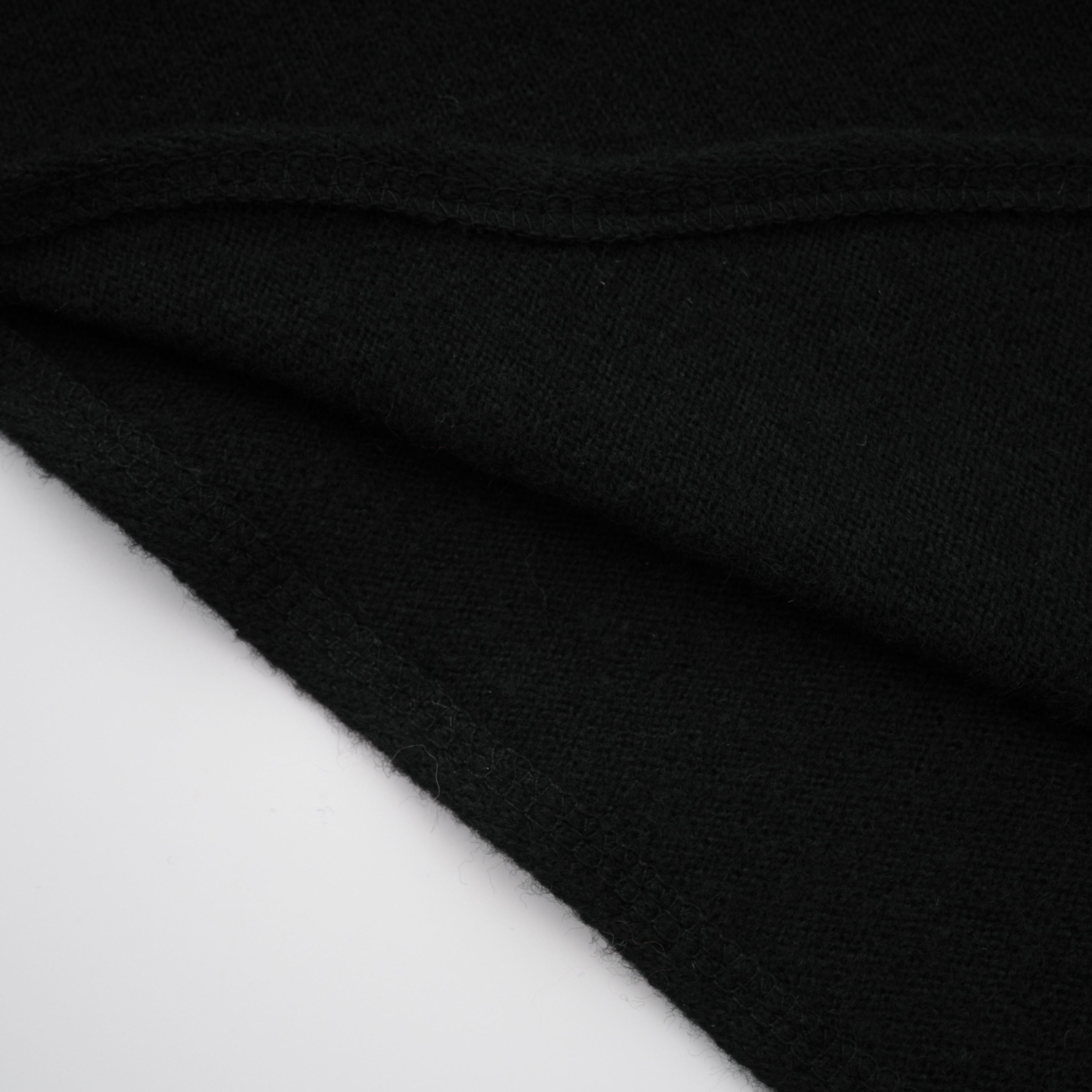 Filomena Black Layered Asymmetrical Knit Cape Top