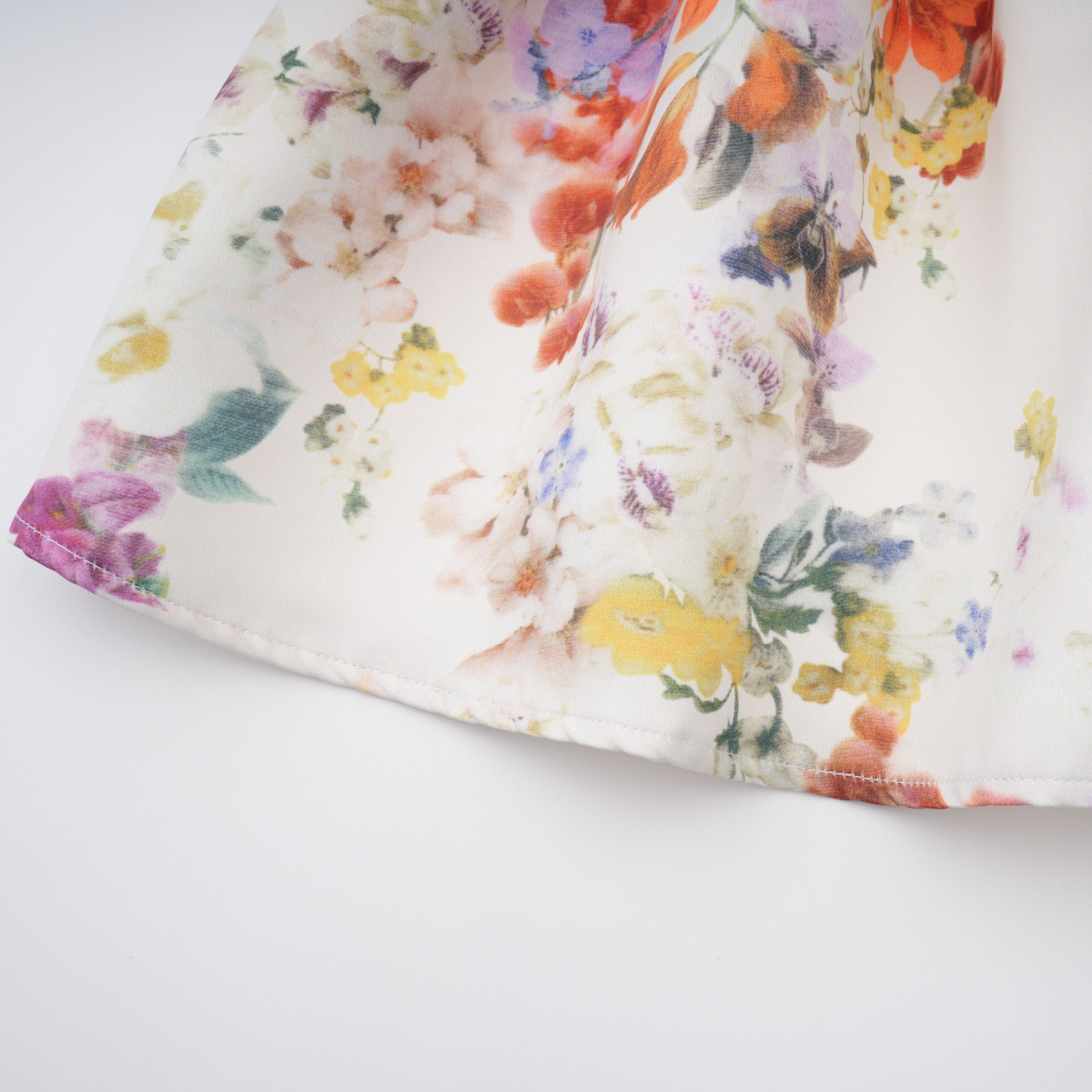 Juliette White Self-Tie Floral Print Mini Dress