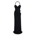 Kaelin Black Halterneck Cut Out  Maxi Dress (Final Sale-US Only)