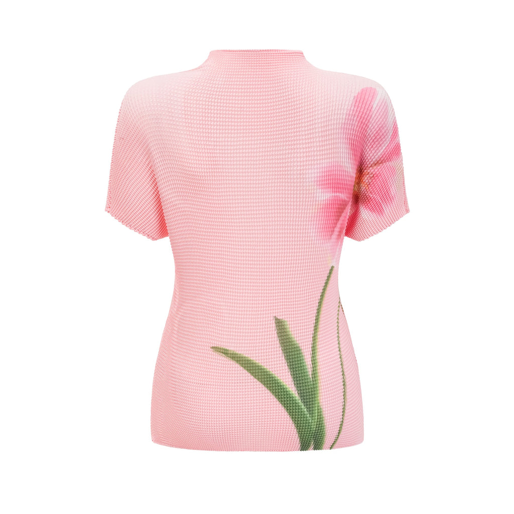 Conjunto de dos piezas de la marca Final Sale, top y falda con estampado floral, ajustados y de tela elástica, para mujer.