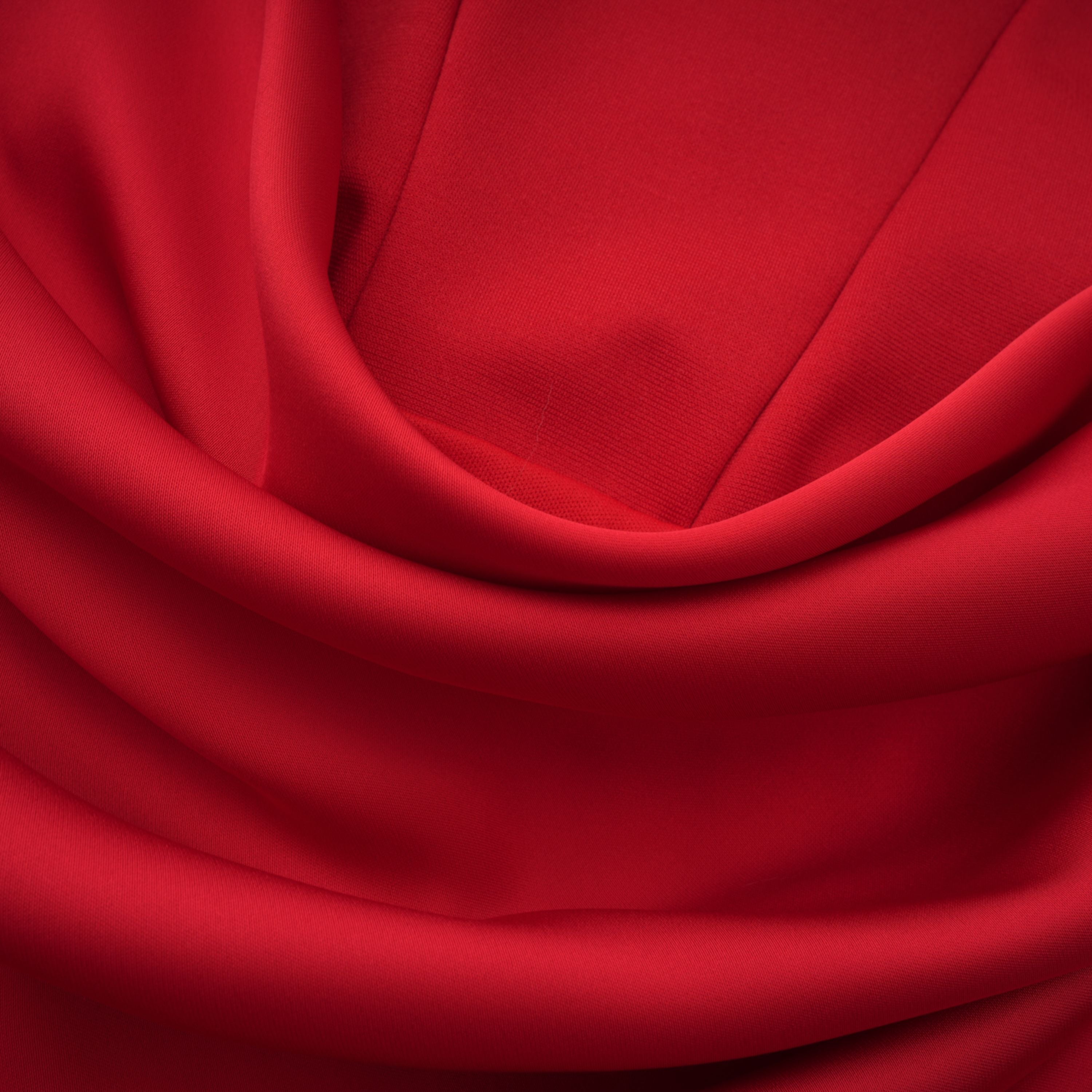 Vestido largo maxi rojo de un hombro con bufanda y fruncido, de la marca MRTokyo, con estilo elegante y moderno.