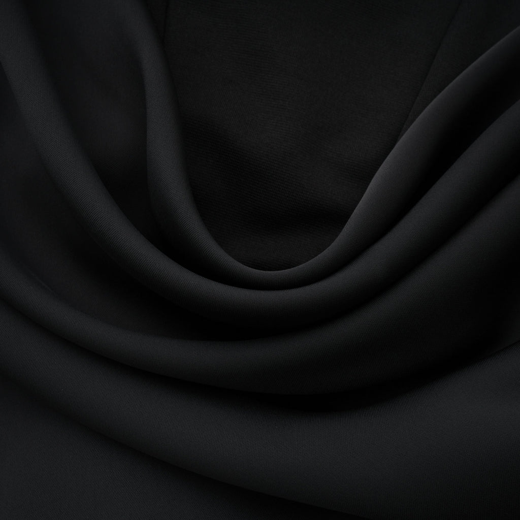 Berit Black Scarf Off Shoulder Ruched Maxi Dress