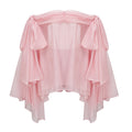 Vestido mini Avril rosa con lazo drapeado, estilo elegante, para ocasiones especiales, en color rosa y diseño ajustado.