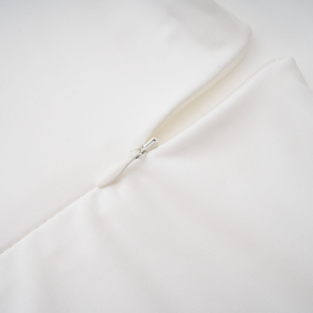 Elowen White Halter Neck Draped Maxi Dress