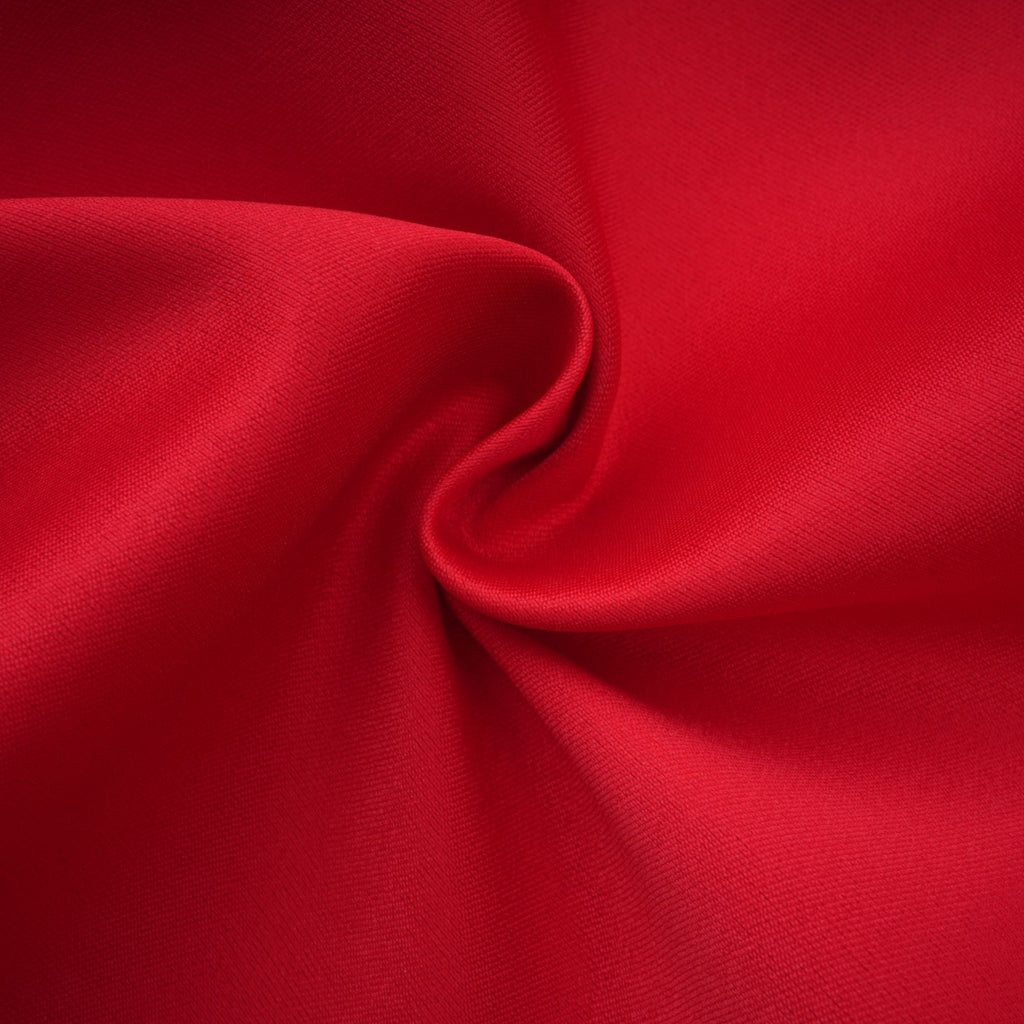 Vestido midi rojo de diseño Godet Aventin, con estilo elegante y corte ajustado, en una imagen en color y detalle del producto