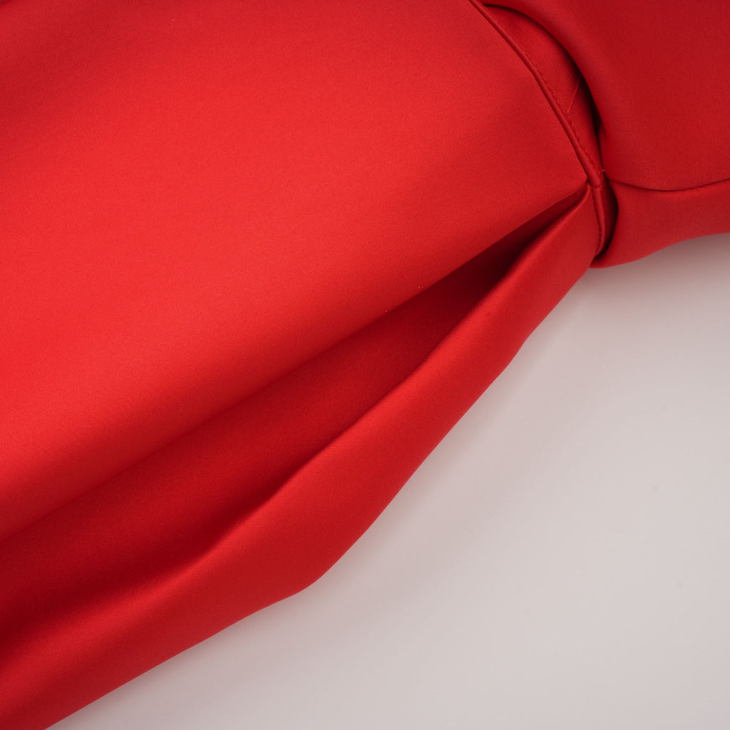 Laure Red Heart Off-shoulder Mini Dress (Final Sale-US Only)