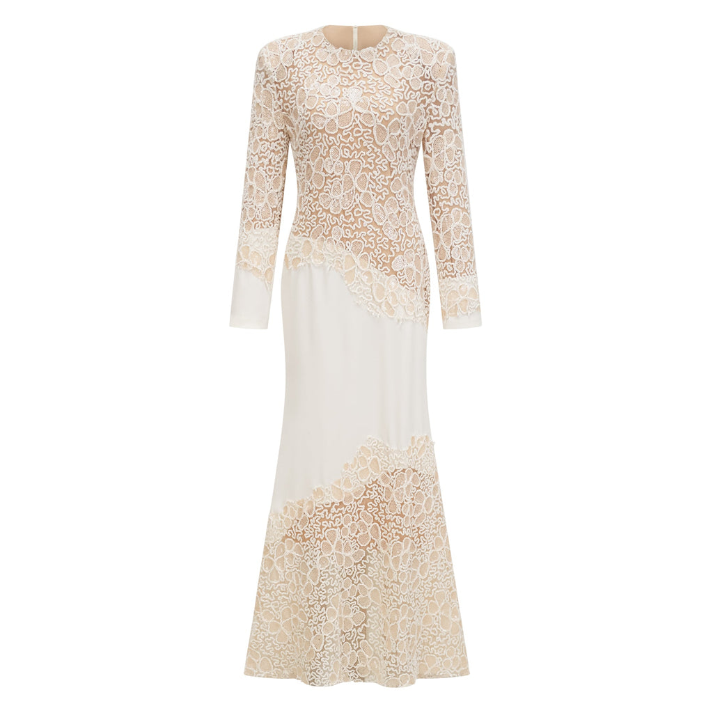 Mathilde White Embroidered Maxi Dress (Final Sale-US Only)