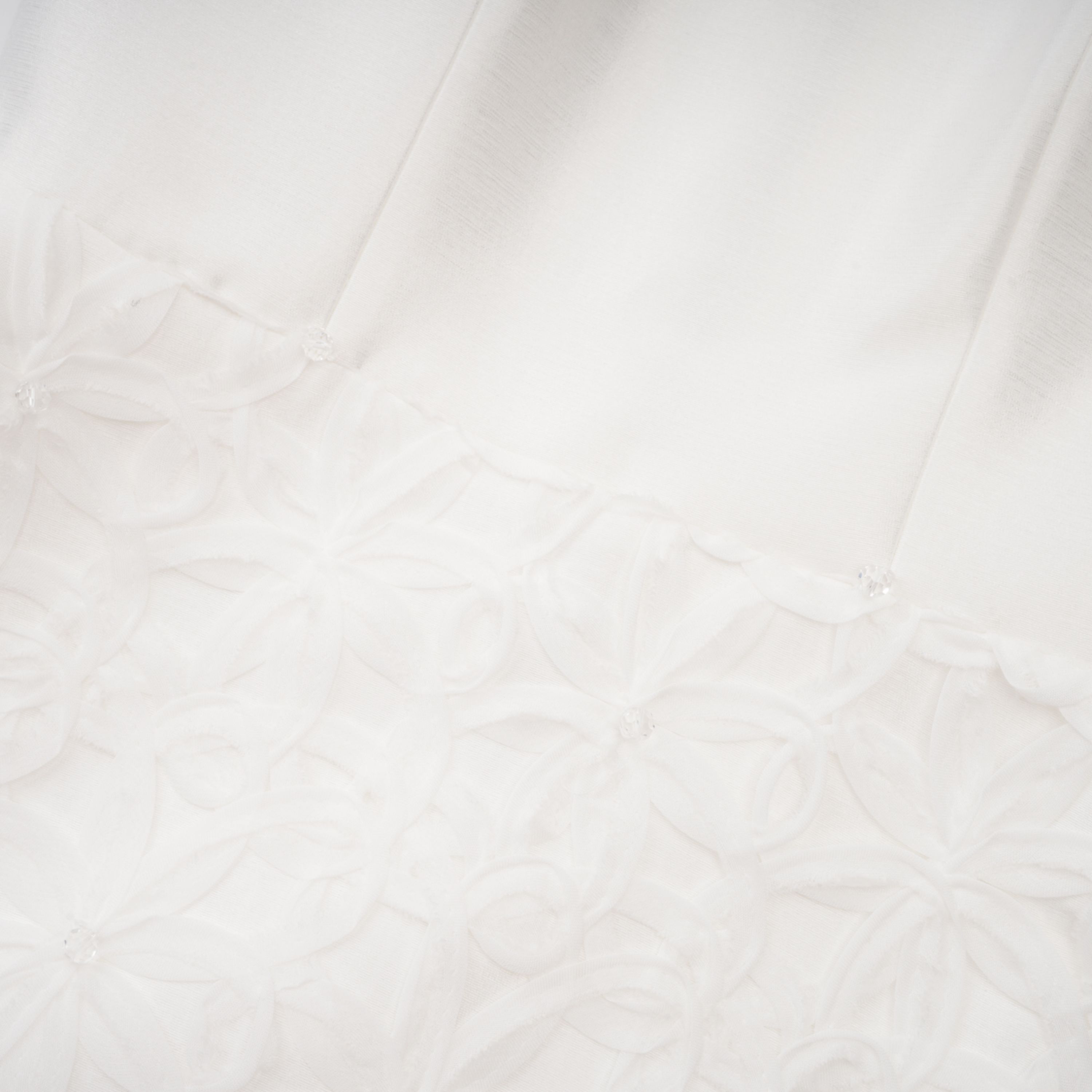 Dulcie White Floral Jacquard Shawl & Dress Set (Final Sale)