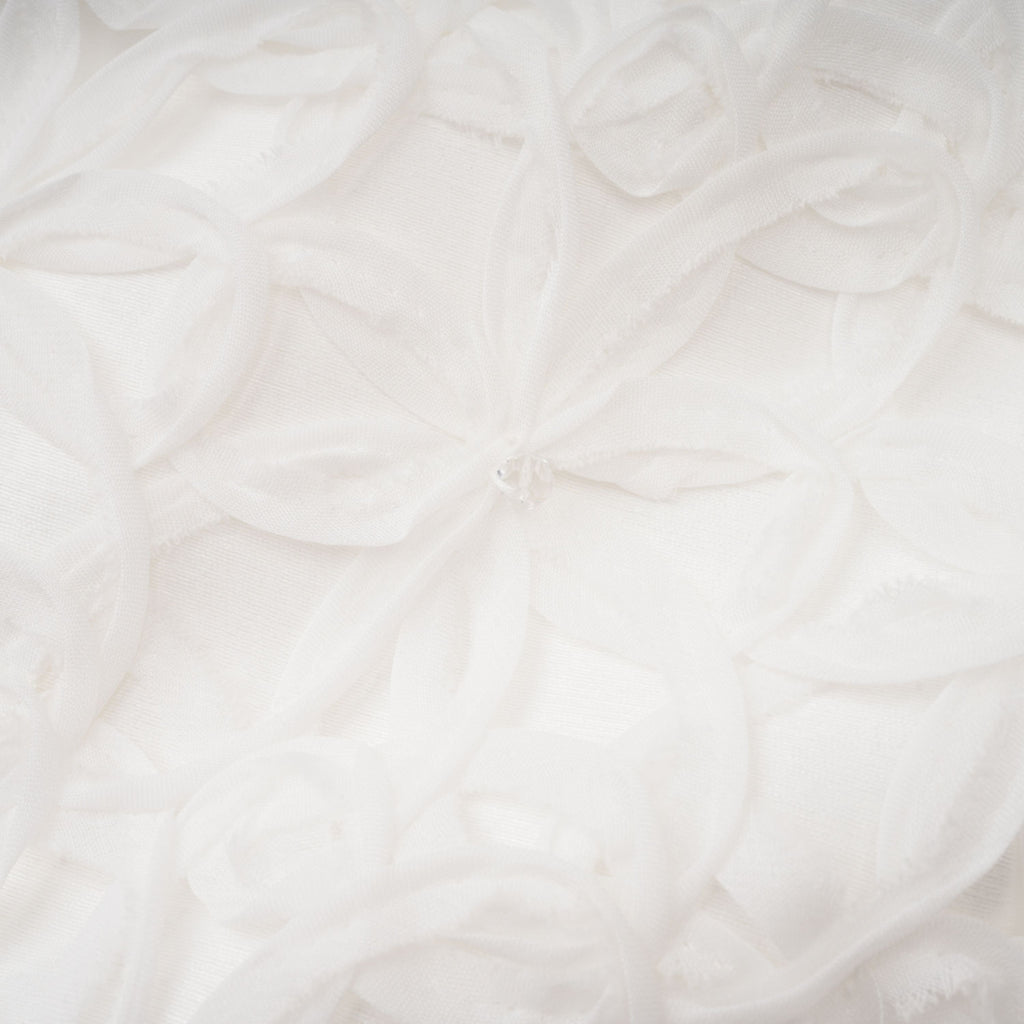 Dulcie White Floral Jacquard Shawl & Dress Set (Final Sale)