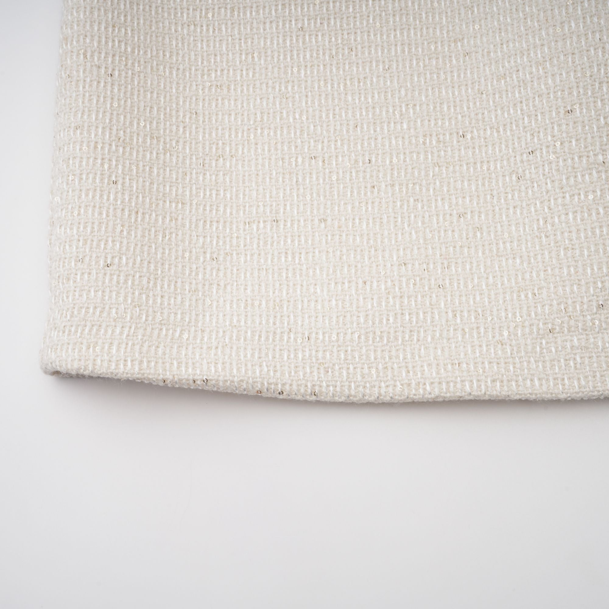 Vestido mini de tweed blanco con adornos de Jeanne, vestido elegante de moda para ocasiones especiales.