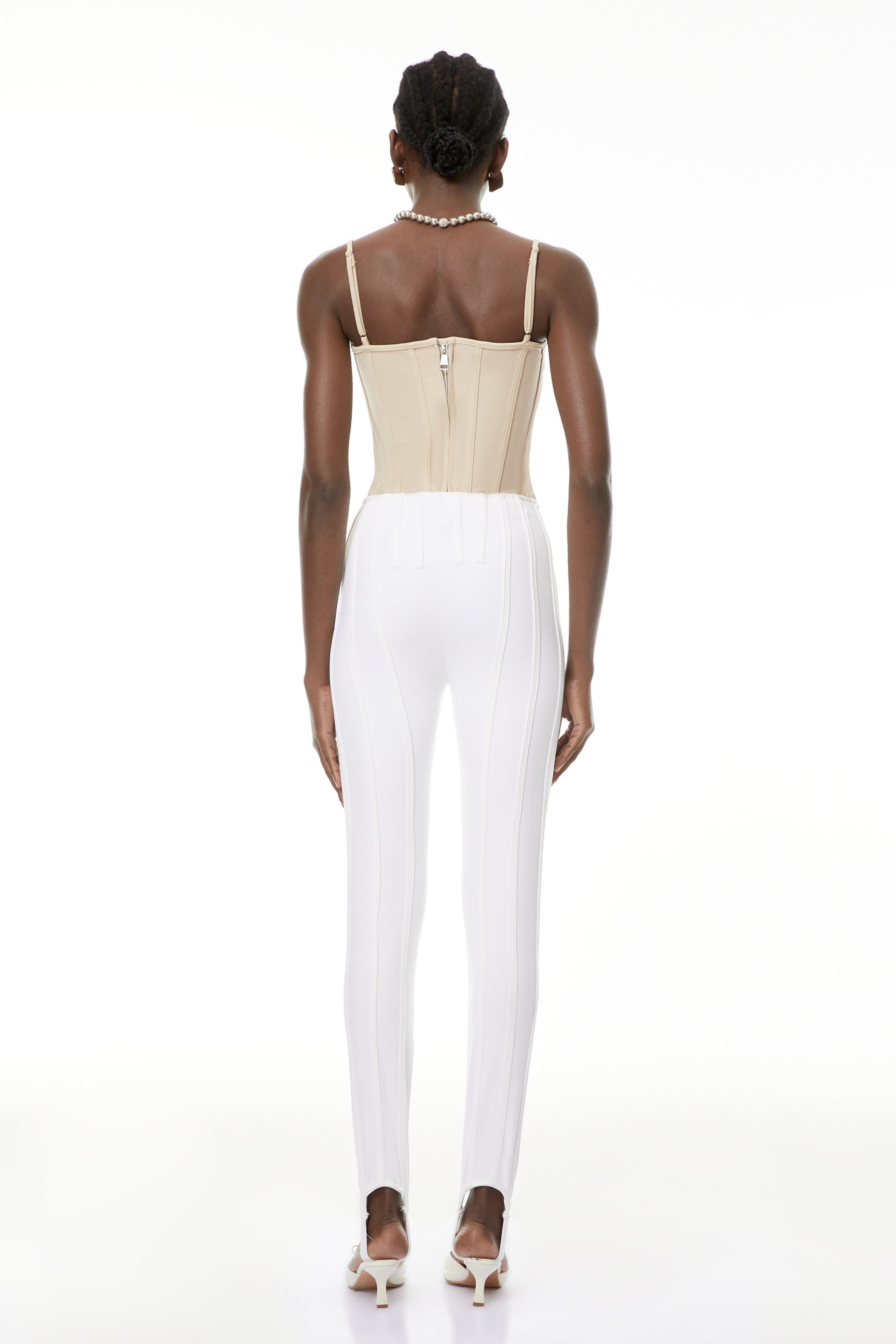 Mechthild Neutral Boned Bodice Corset Top