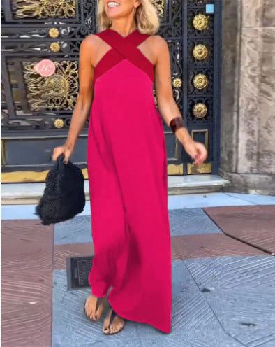 Vestido cruzado María de Morrison Manchester con diseño elegante y corte favorecedor, en color azul con detalles en la parte superior.