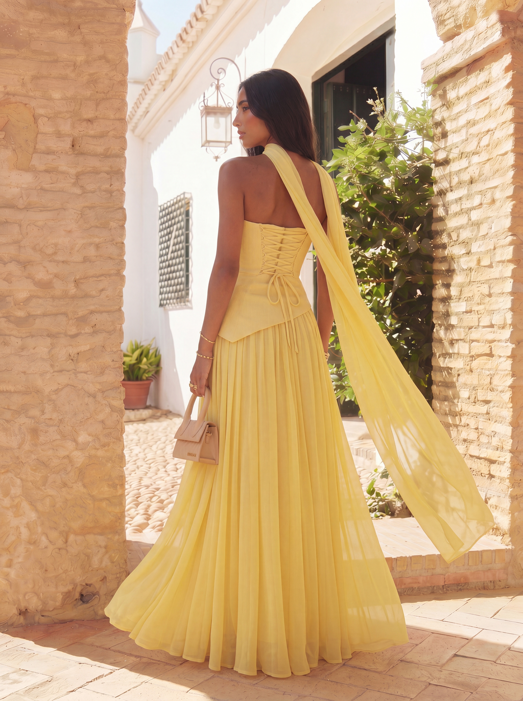 VESTIDO MAGNOLIA AMARILLO