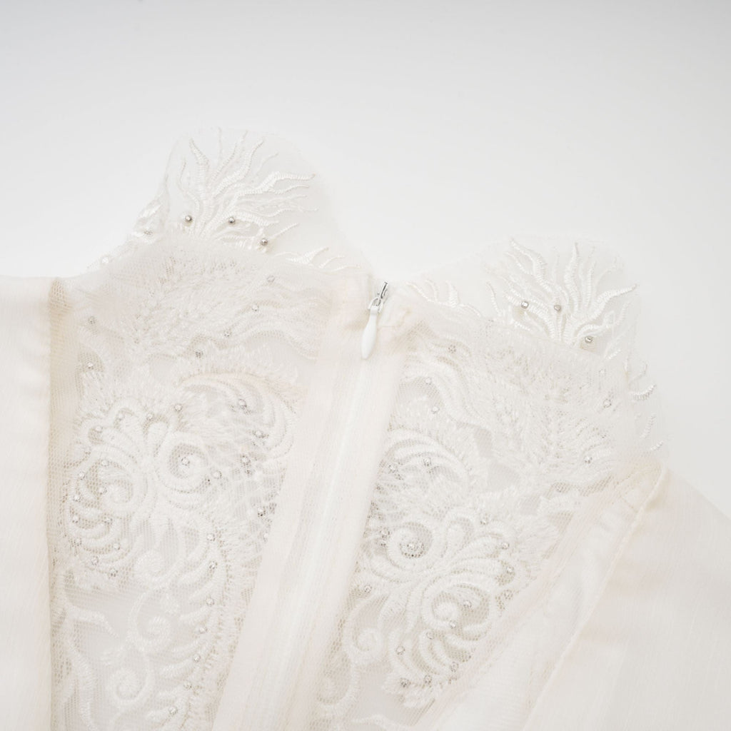 Mirage lace-detail embellished dress (Final Sale-US Only)